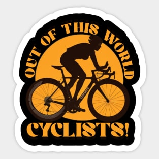 cyclists Sticker